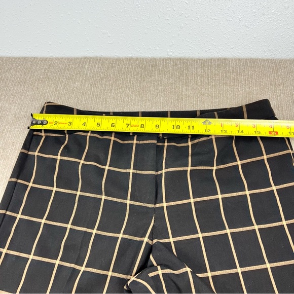 Worthington Modern Fit Plaid Dress Suit Pants Black And Tan Women’s Size 10 - Picture 7 of 9